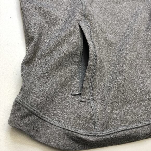 Abercrombie Women's Gray Athletic Pullover 1/4 Zip Sweatshirt Size XS Sporty - Picture 8 of 13